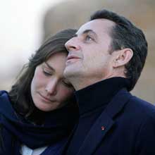 Nicolas Sarkozy en Carla Bruni