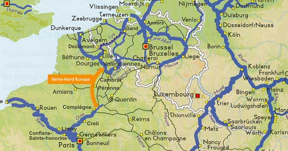 canalseinenord Het kanaal verbindt Noord-Frankrijk met de Schelde
